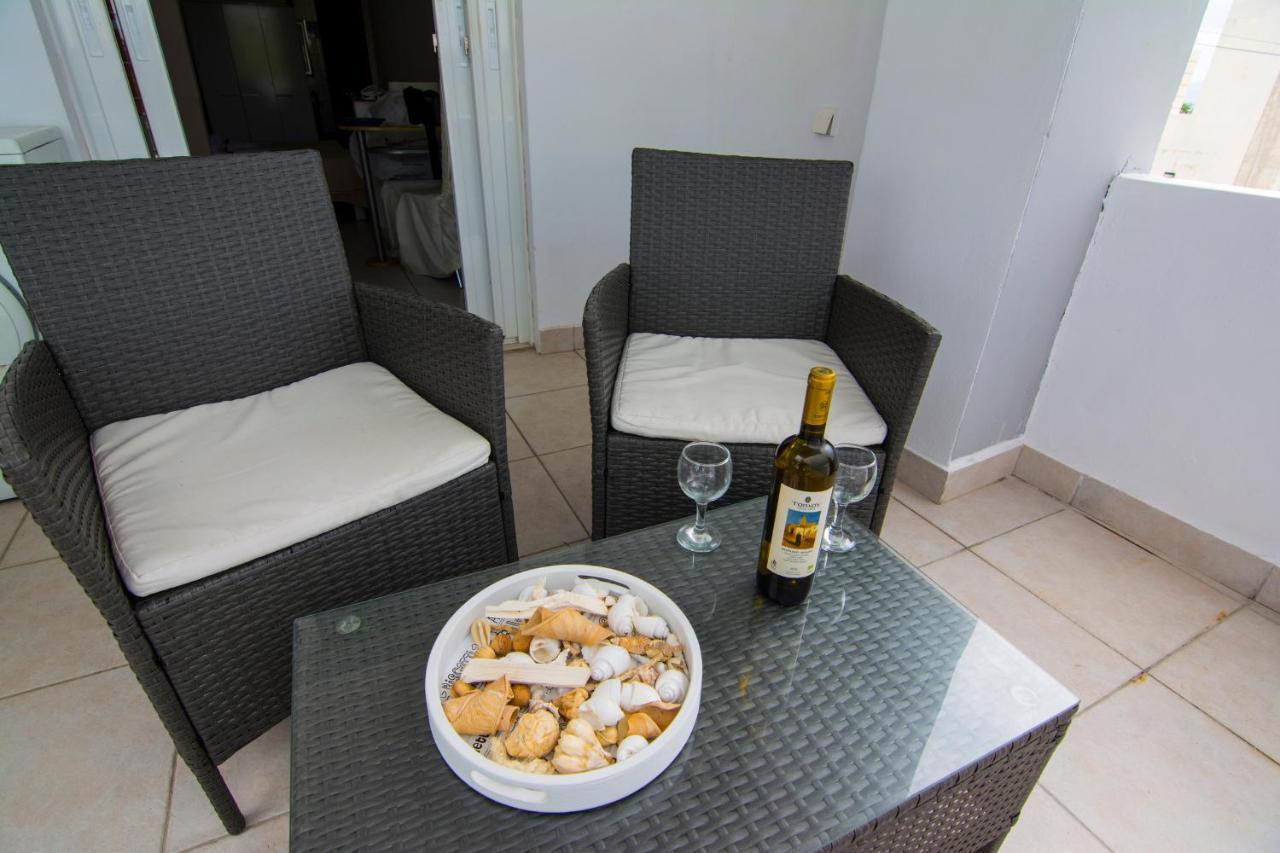 Erofili Apartments Souda Bagian luar foto